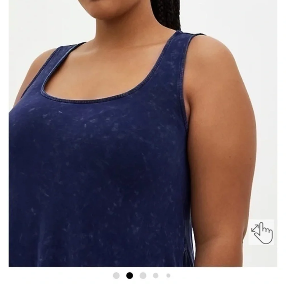 NWT Torrid size 1 blue wash midi dress - Picture 2 of 9